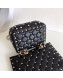 Valentino Rockstud Spike Double Shoulder Bag Black/Gold 2019