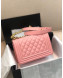 Chanel Quilted Calfskin Small Flap Bag A67085 Pink 2019