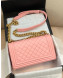 Chanel Quilted Calfskin Medium Flap Bag A67086 Pink 2019