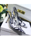 Dior Toile de Jouy Print Silk Slingback High Heel Pump Blue 2019