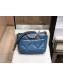 Chanel Lambskin 19 Small Flap Bag AS1160 Blue 2019