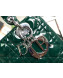 Dior My Lady Dior Medium Bag in Patent Cannage Calfskin Green/Silver 2019