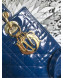 Dior My Lady Dior Medium Bag in Patent Cannage Calfskin Blue/Gold 2019