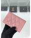 Chanel Grained Leather Small Flap Boy Wallet A80603 Pink 2019