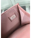 Chanel Grained Leather Small Flap Boy Wallet A80603 Pink 2019