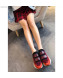 Stella McCartney Eclypse Velcro Suede Sneaker Red 2019