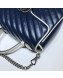 Gucci GG Diagonal Marmont Small Top Handle Bag 498110 Blue/White 2019