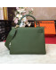 Hermes Kelly 32cm in Original Togo Leather Bag Green