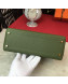 Hermes Kelly 32cm in Original Togo Leather Bag Green