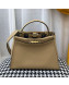 Fendi Iconic Medium Striped Lining Bag Beige 2019