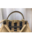 Fendi Iconic Medium Striped Lining Bag Beige 2019