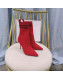 Balmain Knit Ankle Boots Red 2021 120401