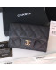 Chanel Grained Leather Classic Card Holder AP0214 Black 2019