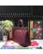 Gucci Zumi Grainy Leather Medium Top Handle Bag ‎564714 Burgundy 2019