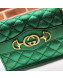 Gucci Laminated Leather Card Case 536353 Green