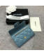 Chanel Quilting Classic Card Holder Blue