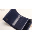 Chanel Grained Calfskin Boy Small Flap Wallet A81996 Blue 2019