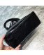 Balenciaga Mini Logo Handle Shopping Tote All Black 2020