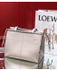 Loewe Cushion Tote Bag in Grained Calfskin White 2019