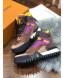 Louis Vuitton High-top Sneakers in Mesh and Suede Patchwork Purple 2019 (For Women and Men)