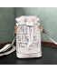 Fendi Mini Transparent Mon Tresor bucket Bag White 20199