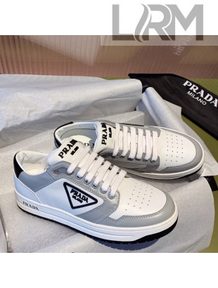 Prada District Leather Sneakers White/Grey 2021 23