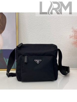  Prada Nylon Messenger Bag Black 2023 BT0909