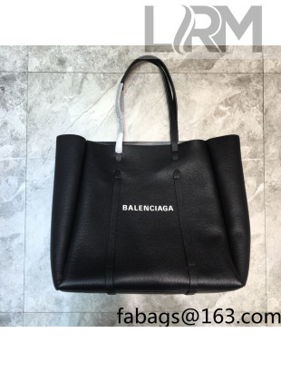 Balenciaga Everyday Medium Tote Bag in Black Grained Calfskin 2022 