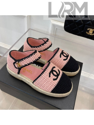 Chanel Braided Knit Espadrilles G38736 Pink 2022