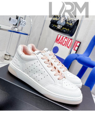 Chanel Calfskin Sneakers White/Pink 2022 030535