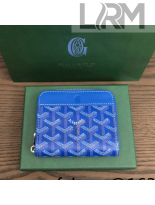 Goyard Matignon PM Short Wallet Sky Blue 2021 02