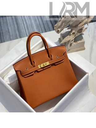 Hermes Birkin 30cm Bag in Togo Calfskin Brown/Gold 2022