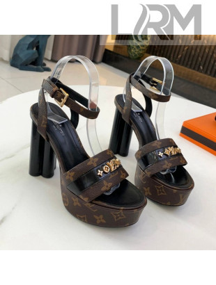 Louis Vuitton Podium Monogram Studs Platform Sandal Monogram Canvas 2021