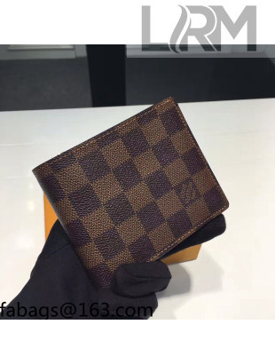 Louis Vuitton Amerigo Wallet N41635 Damier Ebene Canvas 2021