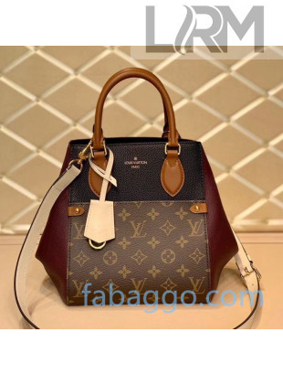 Louis Vuitton Fold Tote Bag PM M45388 Cream Black/Burgundy/Brown 2020