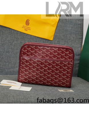 Goyard Jouvence MM Toiletry Clutch Bag Burgundy 2022