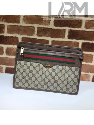 Gucci GG Canvas Web Zip Pouch 597619 2019