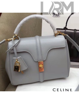 Celine Smooth Calfskin Small 16 Bag Light Blue 2019