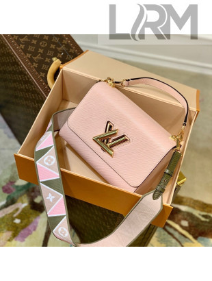 Louis Vuitton Twist MM Bag in Epi Leather M59028 Rose Jasmin Pink 2021