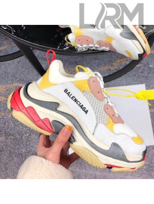 Balenciaga Triple S Sneakers Pink/Yellow