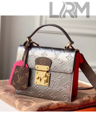 Louis Vuitton Spring Street in Monogram Vernis Leather M90502 Metallic Grey 2019