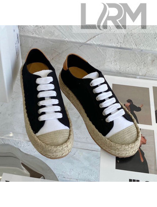 JW Anderson Canvas Espadrille Sneakers Black 2021