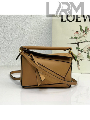 Loewe Puzzle Mini Bag in Smooth Calfskin Caramel Brown 2022 10173