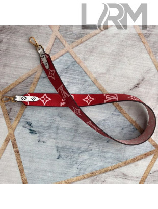 Louis Vuitton XL Monogram Bandouliere Shoulder Strap J02442 Red/Pink