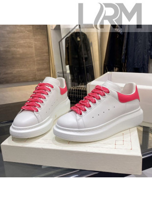 Alexander Mcqueen White Silky Calfskin Sneaker Red 2020 (For Women and Men)