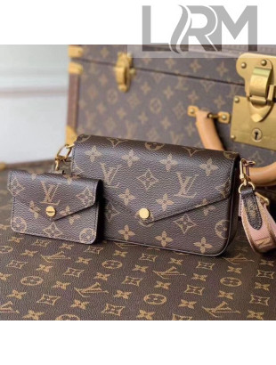 Louis Vuitton Félicie Strap & Go Mini Bag M80091 Monogram Canvas/Pink 2021 