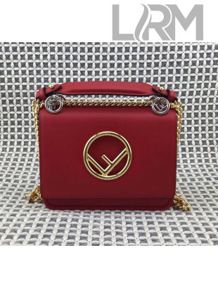 Fendi Kan I F Small Shoulder Bag Red 2019