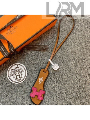 Hermes Oran Sandal Nano Charm Rose Purple 2021 10