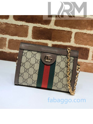 Gucci Ophidia GG Canvas Chain Mini Bag 602676 Brown 2020