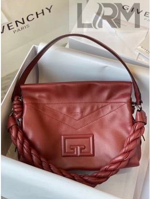 Givenchy ID 93 Large Shoulder Bag in Smooth Leather Burgundy 2020